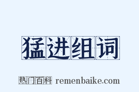 猛进组词是什么意思的图片